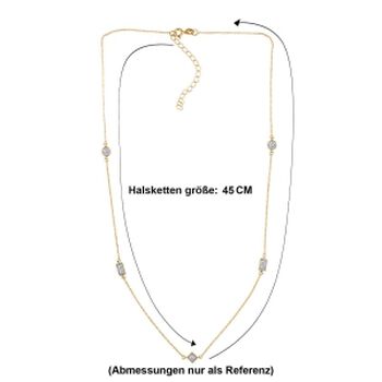 LUXURIANT DIAMOND - Lab Grown Diamant SI-GH Halskette ca. 45 cm 925 Silber 750 Gelbgold vermeil ca. 0,50 ct.