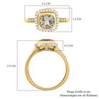 AAA Turkizit und weißer Diamant-Ring, 585 Gold  ca. 1,88 ct image number 5