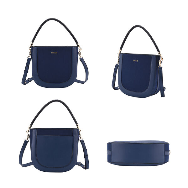 Hobo Tasche mit abnehmbarem Riemen, Gr&ouml;&szlig;e 26x8x14 cm, Dunkelblau image number 4