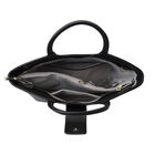 Handtasche aus 100% echtem Leder, Schlangenmuster, Blau  image number 5