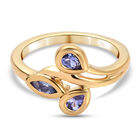 Tansanit Ring 925 Silber vergoldet  ca. 0,51 ct image number 0