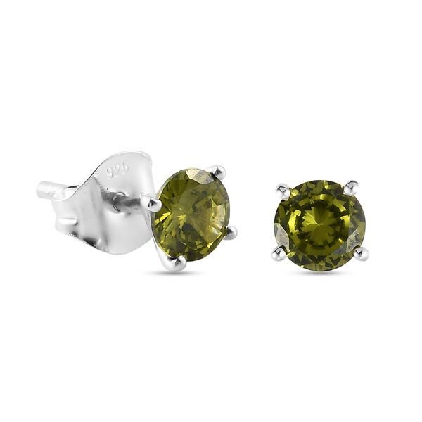 3er-Set LUSTRO STELLA Peridot Zirkonia Ring, Ohrstecker und Anh&auml;nger 925 Silber image number 7