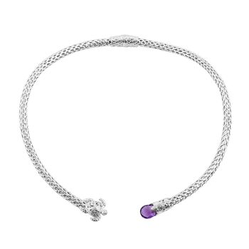 Royal Bali Kollektion- Afrikanische Amethyst-Halskette, 50 cm - 7 ct.