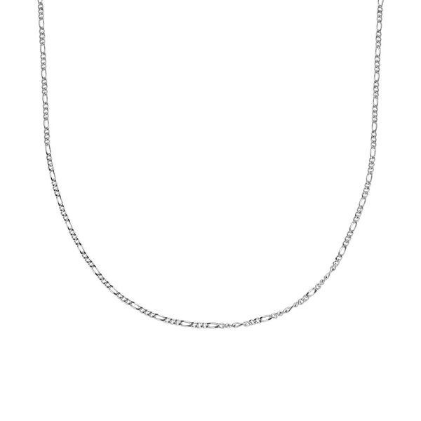 2er-Set - Figaro-Halskette und Armband , silber platiniert image number 5