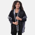 TAMSY Kimono mit Leoparden-Bordüre, Einheitsgröße, Schwarz image number 0
