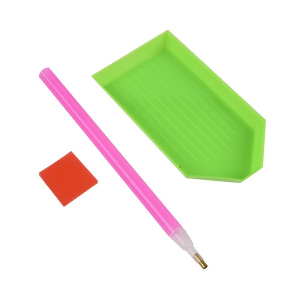 DIY Diamond Painting Leinwand, Mandala-Giraffe, mehrfarbig mit Glitzerakzenten, 29x29cm image number 8