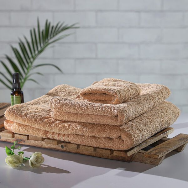 3er-Set - Frotteehandt&uuml;cher aus 100% &auml;gyptischer Baumwolle, Beige image number 2