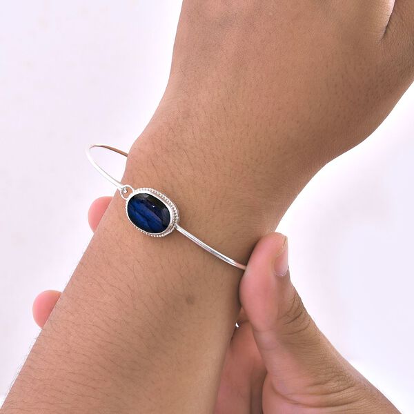 Labradorit Armreif, 19 cm - 10,77 ct. image number 3