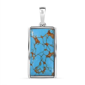Blaues Türkis Anhänger - 9,54 ct.