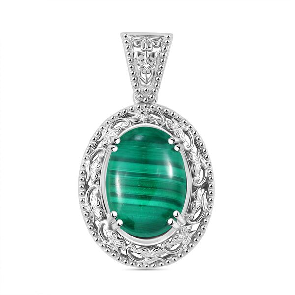 Malachit Anhänger - 15,54 ct. image number 0