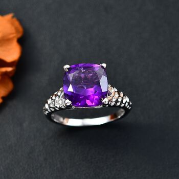 Afrikanischer Amethyst Ring - 3,91 ct.