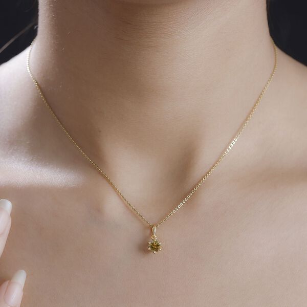 AA Natürlicher, goldener Tansanit Anhänger - 0,58 ct. image number 3