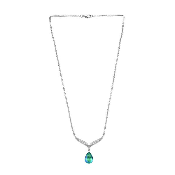 Pfau Triplett Quarz Halskette, 45 cm - 5,84 ct. image number 5