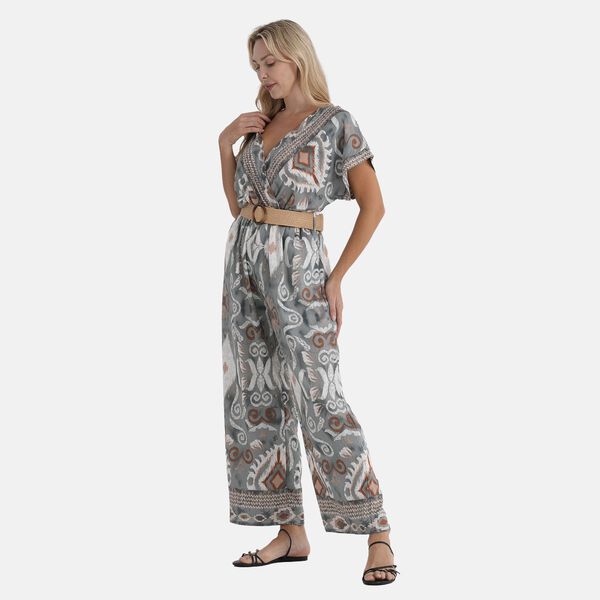 LA MAREY Jumpsuit, mit G&uuml;rtel, 136 cm L&auml;nge, 65 cm Brustweite, Gr&uuml;n image number 4