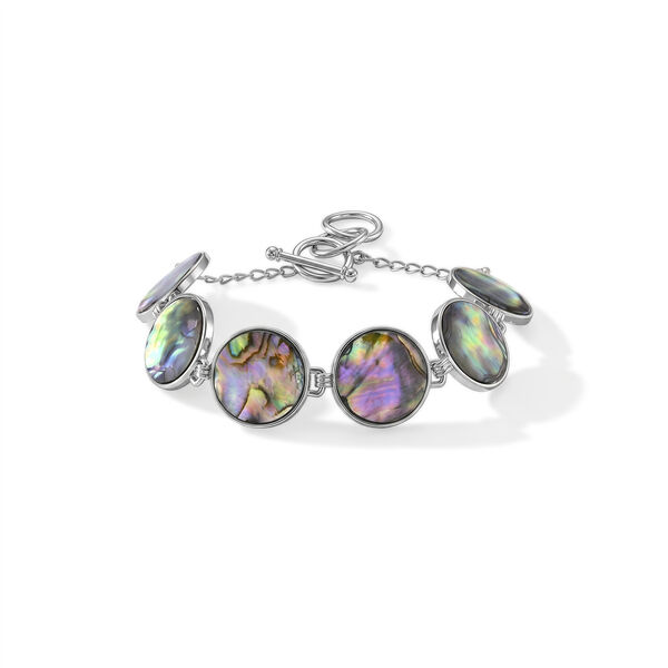 Abalone Muschel Armband ca. Flexibles cm Nickelfreies Messing ca. 45.00 ct