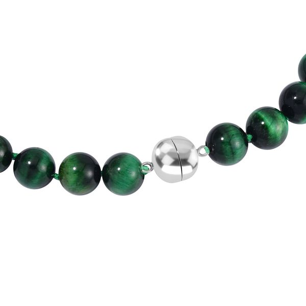 Tigerauge Halskette ca. 50 cm 925 Silber rhodiniert ca. 550,00 ct. image number 3