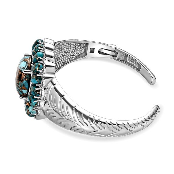 Blauer T&uuml;rkis-Armreif, 19 cm - 38,99 ct. image number 4