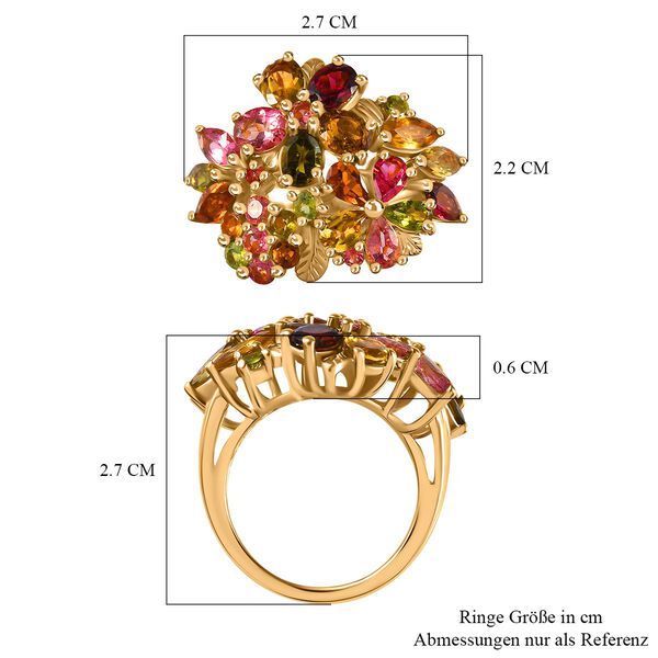 AA Multi-Turmalin Ring - 4,97 ct. image number 7