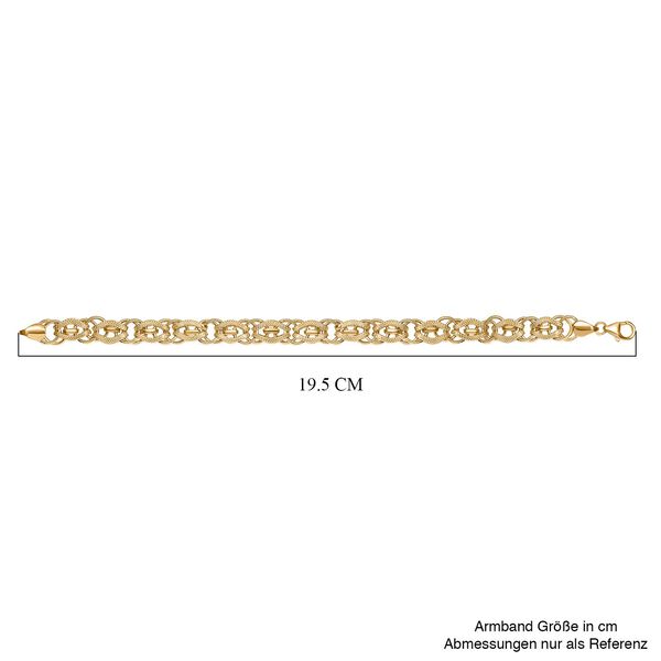 Designer inspiriertes Armband, 925 Silber Gelbgold Vermeil, ca. 19 cm ca. 15,00g image number 5