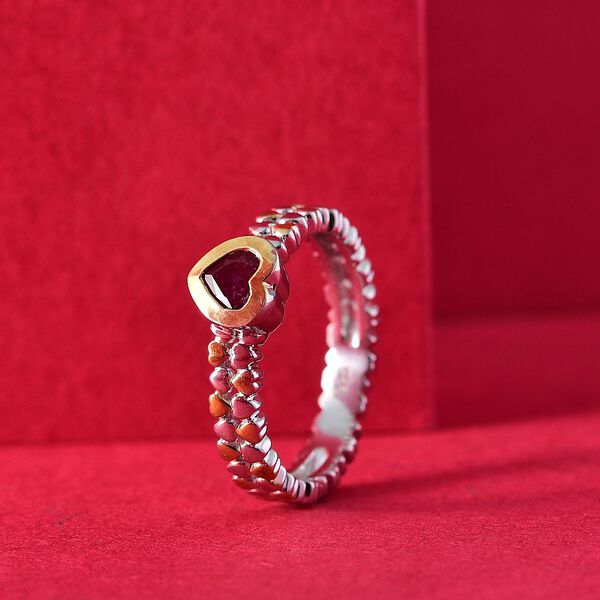 Zweifarbiger afrikanischer Rubin-Ring - 0,49 ct. image number 1