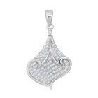 Lustro Stella Weißer Zirkonia Anhänger 925 Silber rhodiniert
