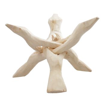 Handgefertigter dreibeiniger Holzst&auml;nder f&uuml;r Geoden, Schalen, Pflanzen etc., 15cm