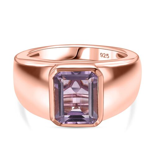 Rosa Amethyst Ring 925 Silber Roségold Vermeil (Größe 21.00) ca. 2,31 ct image number 0