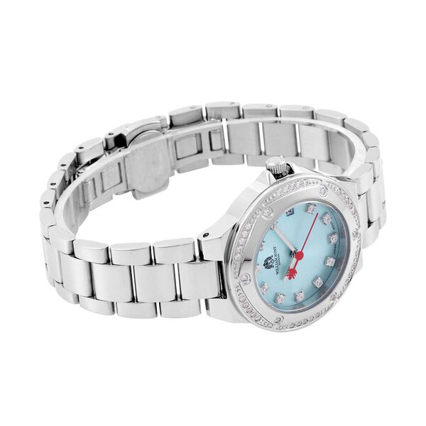 William Hunt - Moissanit-Akzent-Uhr mit japanischem Miyota-Uhrwerk - 0,20 ct. image number 5