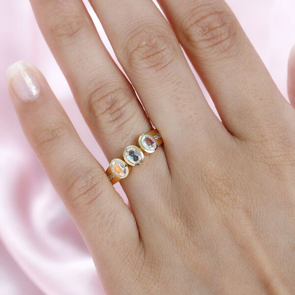 Merkur mystischer Topas und Zirkon Ring - 1,37 ct. image number 3