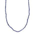 Tansanit Halskette ca. 45 cm 925 Silber rhodiniert ca. 40,00 ct.