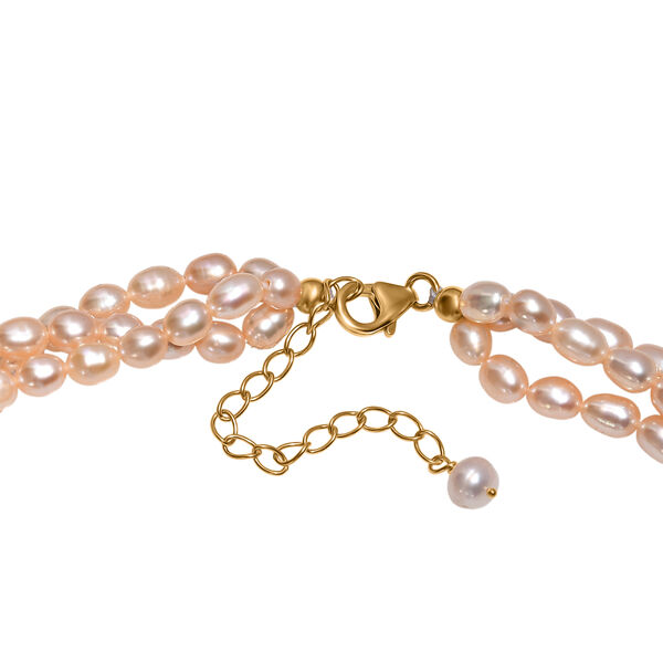 AA Pfirsich-Süßwasserperlen-Halskette, 45 cm image number 4