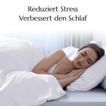 2-teiliges Bettbezug-Set aus 100% Bambus, Wei&szlig;