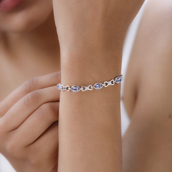 Tansanit und Zirkon Atmband - 2,39 ct. image number 2