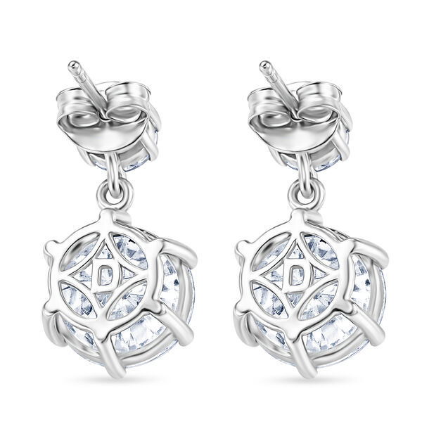 D'Joy Moissanit Ohrringe 925 Silber Rhodiniert ca. 7.95 ct image number 4