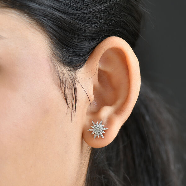 Ohrringe mit Diamantakzenten, 925 Silber ros&eacute;vergoldet image number 3