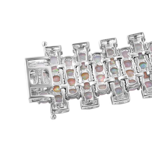 AA Nat&uuml;rlicher, &auml;thiopischer Welo Opal Armband, ca. 18 cm, 925 Silber rhodiniert, ca. 17.82 ct image number 7