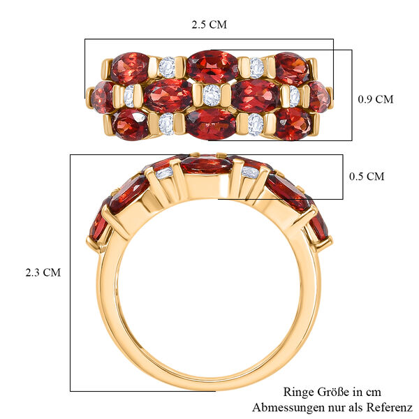 EverTrue Mosambik Granat und Zirkon Ring - 3,35 ct. image number 6
