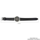 Strada - Schlichte Uhr mit Sternenstaub Effekt, Modernes PU-Leder Armband, wasserdicht, japanisches Uhrwerk, Schwarz image number 6