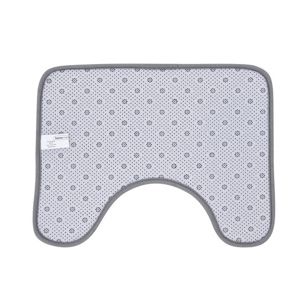 2er-Set Flanell gepr&auml;gtes Matten Set mit Memory Foam Futter, Gr&ouml;&szlig;e 50x80+50x40 cm, Grau image number 5