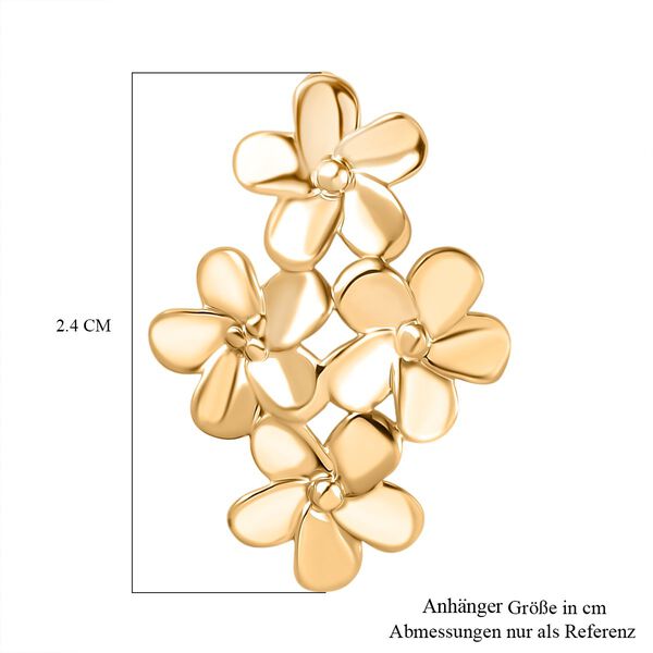 Frangipani Anhänger in 585 Gold image number 5