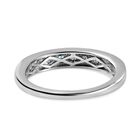 AA Montana Pfau Saphir-Half-Eternity-Ring, 925 Silber platiniert, 0,89 ct. image number 5