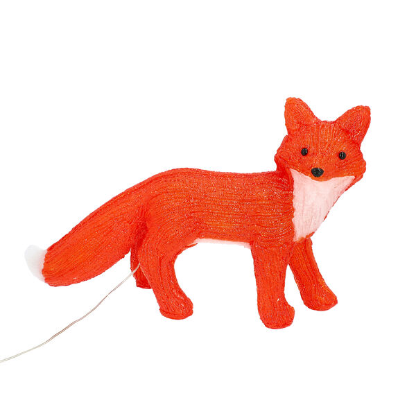 Dekorative Fuchslampe mit mehrfarbiger LED-Beleuchtung, 40x27 cm&nbsp;