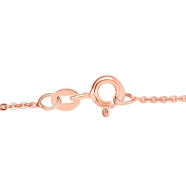 LUXURIANT SI-GH Labor Diamant 45cm Halskette, 925 Silber 750 Ros&eacute;gold Vermeil - 0,19 ct. image number 5