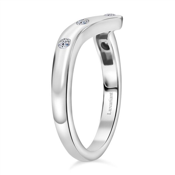 LUXURIANT SI-GH Labor Diamant Ring, 925 Silber rhodiniert - 0,20 ct. image number 5