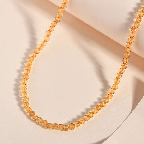 Citrin Halskette, 50 cm - 38 ct. image number 2