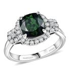 Rhapsody AAAA Santa Rosa Turmalin, Wei&szlig;er Diamant Ring 950 Platin (Gr&ouml;&szlig;e 16.50) ca. 2,66 ct