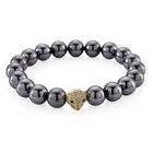 Terahertz, Schwarzer Spinell Panther Armband,. Flexibles, Nickelfreies Messing