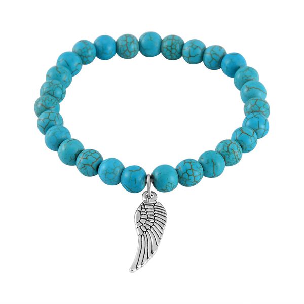 Blauer Howlit Schmuckset  Legierung ca. 225.00 ct image number 7