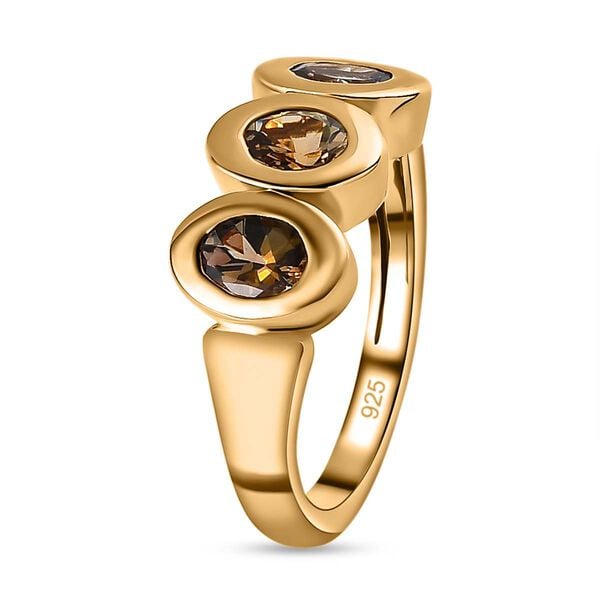 AA natürlicher, goldener Tansanit-Ring - 0,93 ct. image number 5