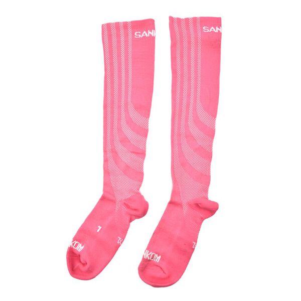 SANKOM Kompressionsstr&uuml;mpfe, L-XL, Rosa, Gr&ouml;&szlig;e 42-46